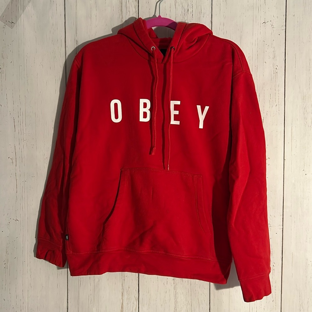 Obey Red Hoodie